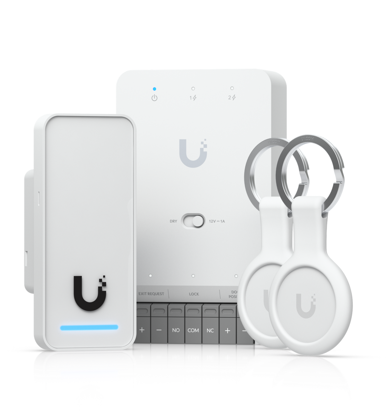 UniFi Access G3 Starter Kit – hubb, dörrläsare och taggar för passersystem
